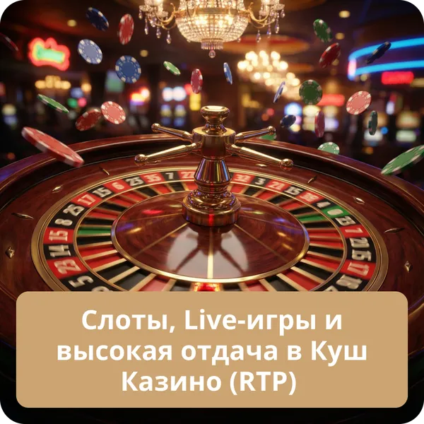 Слоты, Live-игры и высокая отдача в Куш Казино (RTP)